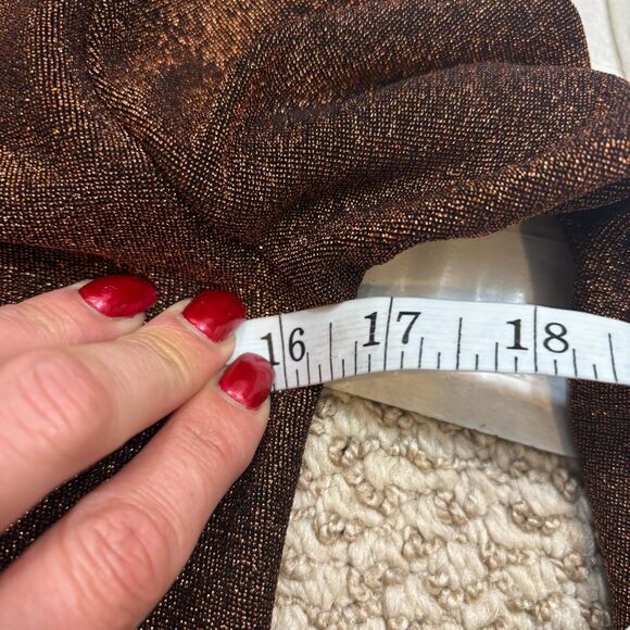 Ladies ASTR the Label Ambel Ruched‎ Shirt Dress Copper Long Sleeves Size Large - Picture 15 of 16